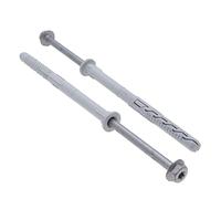 12x180 Hex Torx Tornillos y Tapones Fast-K Heavy Duty por Keple Paquete de 25 Tornillos de Montaje de Pared Tapones de Pared con Acero Inoxidable Tornillos de Anclaje de Pared y Juego de Tapones