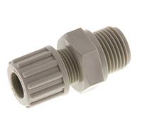 12x9mm & G1/2'' PP Racor recto de compresión con rosca macho 10 bar