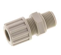 12x9mm & G3/8'' PP Racor recto de compresión con rosca macho 10 bar