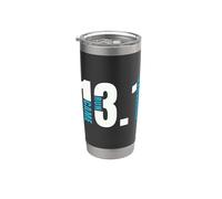13.1 Came Run Conquered Loves Trail Runners Media Maratón Vaso térmico de acero inoxidable de doble pared