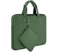 13 13,3 13,5 Maletín Impermeable de Neopreno Elástico con Bolsillo para Accesorios, Compatible con MacBook Air/Pro 13", XPS 14 13, Surface Laptop 13,5" Funda Protectora Bolso,Verde Oliva