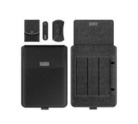 (13 14inch, Black) Laptop Sleeve Bag 4 In 1 Laptop Stand Case With Cable Strap & Mouse Pa