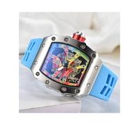 (13)2023 Reloj unisex de cuarzo automático con función AAA y 3 pines de Richard Ceramic Smiley Trend