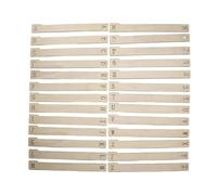 13/26 etiquetas de madera natural separadoras de libros para biblioteca eficiente y arreglo de colección de registros, particiones de madera