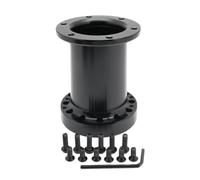 13/51/76/101/128 MM Kit Adaptador Espaciador Para Cubo De Volante Espaciador De Cubo Negro Ejes De Volante De Coche(101MM)