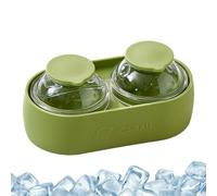 - 13,6 x 7,3 cm Ball Maker | Planet-Shaped Food-Grade Silicone Mould With Lids, 5 cm Round Cubes For whiskey, Cocktails And Coffee, Reutilizable Kitchen Bar Tool For Parties