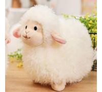 13,7 pulgadas / 35 cm peluche de oveja de peluche animal de lana de peluche de oveja de peluche lindo Dudu cojín para niños y amantes en cumpleaños, día de San Valentín, Navidad, Día de Acción de