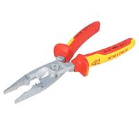 13 86 200 Alicates aislados,acero universal 200mm 1kVAC aislado KNIPEX