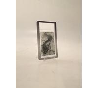 13.97 x 8.5 cm, 2 unidades para tarjetas graduadas PSA 35 PT Color degradado Glitter Losa Guard TPU Protector de losa graduada Protector de parachoques (Negro Gris - 2 piezas para 35 PT)
