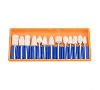 13 bobinas de fieltro de lana, herramienta giratoria de pulido para joyería y metal, hechas de fibras de lana comprimidas, compatible con amoladoras y herramientas giratorias (vástago de 2,35 mm)