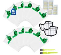13 bolsas para aspiradora Vorwerk Kobold VK140 VK150 con 2 filtros, 2 cepillos limpios, juego de accesorios para aspiradora Vorwerk Kobold FP140/150