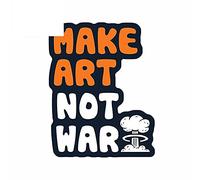 13 cm x 10 cm para hacer arte no guerra pegatinas de coche portátil motocicleta RV calcomanía refrigerador