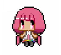 13 cm x 11,1 cm para Pixel Cute Pink Girl Car Stickers y calcomanías Fashion Fine