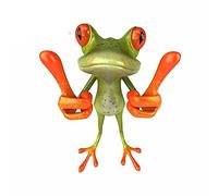 13 cm x 12,3 cm para pegatinas y calcomanías de coche Like Frogs gráficos creativos de Snowboard parachoques