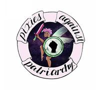 13 cm x 13 cm para Pixies contra el patriarcado coche pegatina silueta familia casco calcomanía aire acondicionado