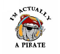 13 cm x 13 cm para soy realmente un pirata pulpo coche pegatina vinilo ventana VAN dibujos animados