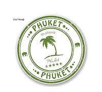 13 cm x 13 cm Phuket Tailandia vinilo coche pegatina equipaje viaje etiqueta bandera mapa regalo motocicleta
