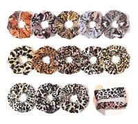 13 coleteros de leopardo para mujer, coleteros grandes para dormir, coleteros grandes para dormir, bonitos coleteros para cabello rizado, coleteros de gasa que no dañan el cabello grueso