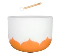 13" Crystal Singing Bowl Set Lotus 432Hz D - Naranja (Sacral Chakra)