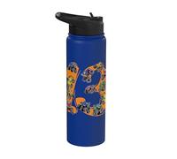 13 Cumpleaños Monster Truck 13 Años Joven Salvaje Trece Boy Stainless Steel Insulated Water Bottle