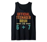 13 cumpleaños niños Oficial Adolescente Seis Siete 6+7 cumpleaños Camiseta sin Mangas