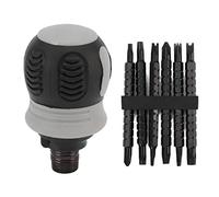 13 en 1 Mini Destornillador de Carraca con Mango Telescópico, 6 Puntas Dobles de Acero Cromovanadio - Ergonomía y Ahorro de Esfuerzo para Reparaciones y Montajes