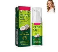 13 Espuma Hidratante Aceite Oliva, Espuma Para El Cabello,60ml | Olive Oil Foaming Mousse,Curl Defining Cream,Espuma Fijadora Larga Duración Para Trenzas,Pelucas,Ondas Y Rizos