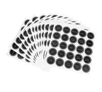 13 etiquetas adhesivas redondas reutilizables para tarros de especias con etiqueta, etiquetas impresas de vinilo impermeables para tarros de especias, botellas de vino,