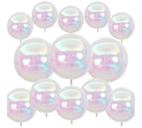 13 globos iridiscentes de 22 pulgadas, 18 pulgadas, 10 pulgadas, globos transparentes 4D, decoraciones de fiesta, globos redondos de aluminio 4D, globos de bola de espejo inflables, globos pastel