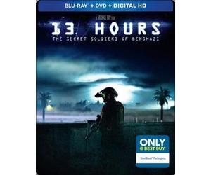 13 Hours: The Secret Soldiers of Benghazi Steelbook with Bonus Content (Blu Ray + DVD + Digital HD)
