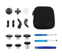13-in-1 Metal Thumbstick & Button Replacement Kit for Xbox Elite Controller Series 2 - Includes 6 Metal Plating Joysticks,4 Paddles,2 D-Pads, and 1 Adjustment Tool (Black)