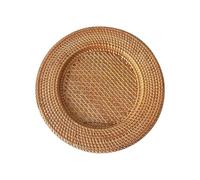 13 Inch Handmade Plate Decorative Round Placemat Bread Snack Serving Tray Table Decor Mats Dinner Manteles Individuales