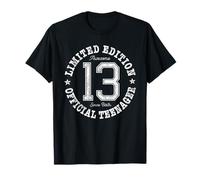 13 Limited Edition Official Teenager 13th Birthday 13-Year Camiseta