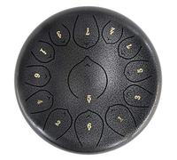 13 Notas Tambor De La Lengua De Acero De 12 Pulgadas, Clave C Tambor De Chakra, Para Acampar, Yoga, Meditación, Musicoterapia, Bolsa De Viaje Acolchada, Mazasteras, Etiqueta Tónica (Color : Silver)