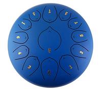 13 Notas Tambor De La Lengua De Acero De 12 Pulgadas, Clave C Tambor De Chakra, Para Acampar, Yoga, Meditación, Musicoterapia, Bolsa De Viaje Acolchada, Mazasteras, Etiqueta Tónica (Color : Blue)