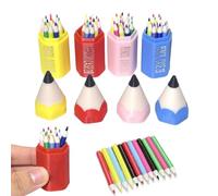 13-Piece Mini Colored Pencil Set for Dollhouses and DIY Miniature Scenes, Realistic Tiny Pencils with Mini Storage Case, Cute Dollhouse Desk Accessories, Micro Gift for Craft Lovers (4Pcs)
