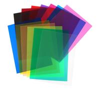 13 Piezas Filtros de Gel de Colores Transparentes, Luz Gelatina Corrección de Color Láminas para Luces Fotográfico Iluminación LED Flash Cámara Foco Vídeo 29.7 * 21cm Fiesta Decoración DIY