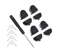 13 piezas L1 R1 L2 R2 botones de disparador y resorte y destornillador pieza de repuesto compatible con PS4 controlador de doble sentido botón de control de reemplazo