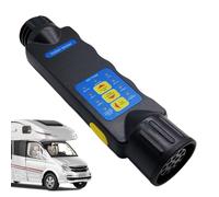 13 Pin Trailer Plug, 9V Testing Tool, 8.46 Inch Tester Box, Comfort Aid with Garage Style, Compact Supply with Workshop Use, Accessories for RV Battery Brake Automotive Hitch Lighting Trailers Pickups