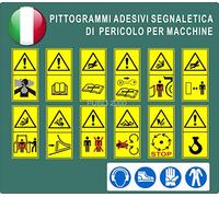 13 pittogrammi pegatinas ISO 11684 señales de peligro para la toma de seguridad de tractores y máquinas Agricole y Boot de género