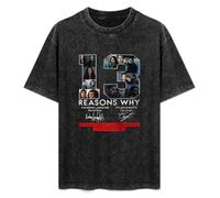 13 Reasons Why The Only Way To Learn The Secret Is To Press Play Unisex T-Shirt Top Black Mens tee 3XL