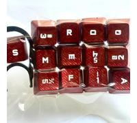 13 Teclas retroiluminadas para Juegos Corsair K63, K65, K66, K68, K70, K95 / Logitech G Pro x G512 G710+ G610 / Redragon K585 / IKBC c87 c104 MX Teclado mecánico para Juegos (Rojo)