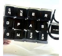 13 teclas retroiluminadas para juegos Corsair K63, K65, K66, K68, K70, K95 / Logitech G pro x G512 G710+ G610 / Redragon K585 / IKBC c87 c104 MX teclado mecánico para juegos (negro)