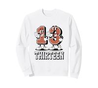 13 Trece Adolescentes Cumpleaños 13 Años Sudadera