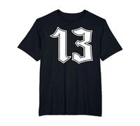 13 Trece Arte Oscuro Oculto Grunge Gótico Estética Camiseta, Hombre Tallas Grandes, Negro, 2X Alto
