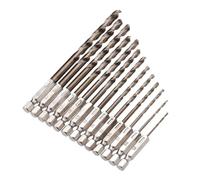 13 Uds 1,5-6,5mm M35 broca de cobalto HSS-Co juego de puntas de taladro en espiral vástago hexagonal de 1/4 pulgadas