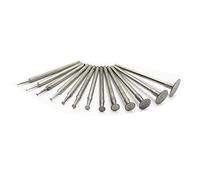 13 Uds 2.35mm Eje T forma cabeza diamante molienda Burr Brocas Sets para Dremel Rotary Herramientas