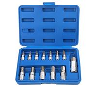 13 unids Hexagonal Destornillador Tableta Presión Bit Batch Llave Eléctrica Bit Bit Set Set Adapter para llave de zócalo de llave inglesa de torque