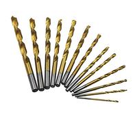 13 unids/set de alta velocidad acero HSS recto taladro espiral eléctrico herramientas rotativas para metal madera perforación herramientas para madera sierra de madera