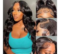 13 x 6 Body Wave Lace Frontal Wig Human Hair 20 pulgadas HD Lace Front Wigs for Women Gluesless Frontal Wigs Transparente Encaje Humano Hair Body Wave 150 Density Pre Plucked Hairline